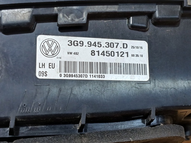 3G9945307D Фонарь задний левый внутренний купить Полтава