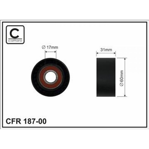 Ролик натягувача генератора 2.5 (renault trafic) CFR187-00