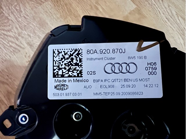 80A920870J Панель приборов купить Тернополь