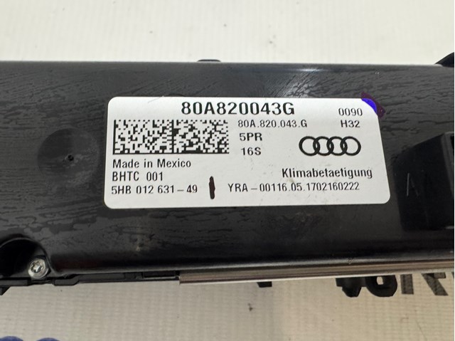 VAG 80A820043G Блок управления кондиционером в наличии Днепр