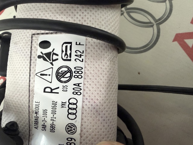 80A880242F VAG Подушка безопасности (AIRBAG) спинки сиденья правого купить в Черкассы