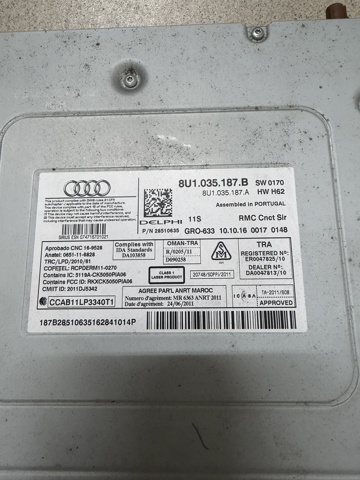 Радиоприемник 8U1035187A VAG