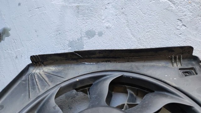 600735200B Диффузор радиатора кондиционера, в сборе с крыльчаткой и мотором купить Кривой Рог