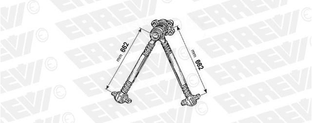 712855 ERREVI Тяга поперечная реактивная задней подвески купить в Киев