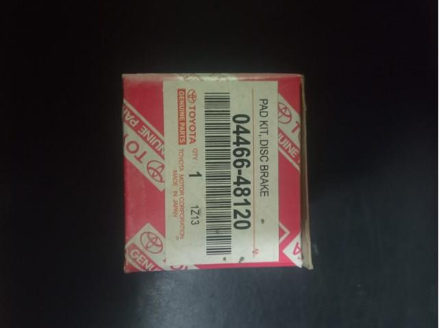 0446648120 TOYOTA Колодки тормозные задние дисковые купить в Черновцы