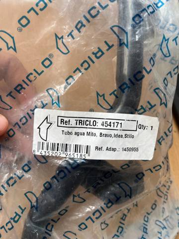 TRICLO 454171 Шланг (патрубок) системы охлаждения в наличии Каменское