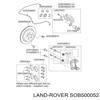 Суппорт тормозной задний левый SOB500052 LAND ROVER