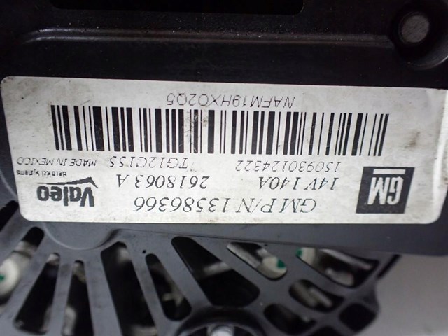 Генератор автомобиля 13586366 OPEL