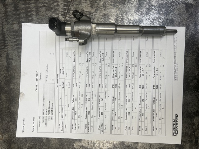 Форсунка впрыска топлива 166000372R NISSAN