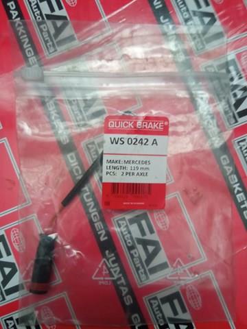 QUICK BRAKE WS0242A Датчик износа тормозных колодок передний в наличии Кривой Рог