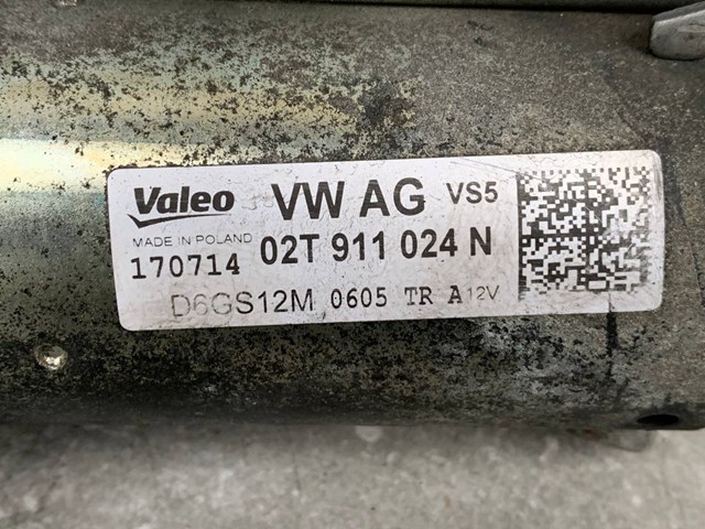 VAG 02T911024N Стартер в наличии Харьков