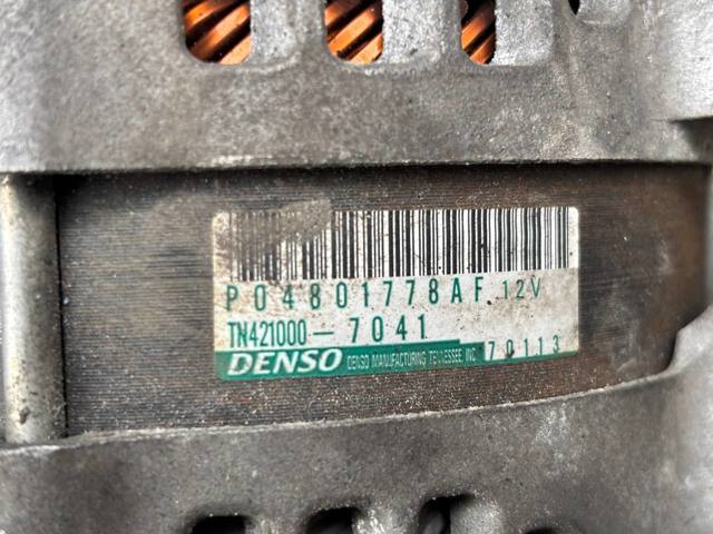 CHRYSLER 04801778AF Генератор в наличии Тернополь