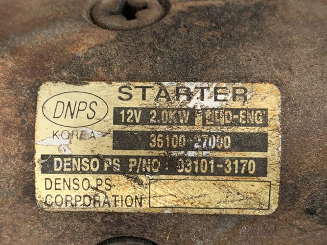 HYUNDAI 3610027000 Стартер в наличии Тернополь