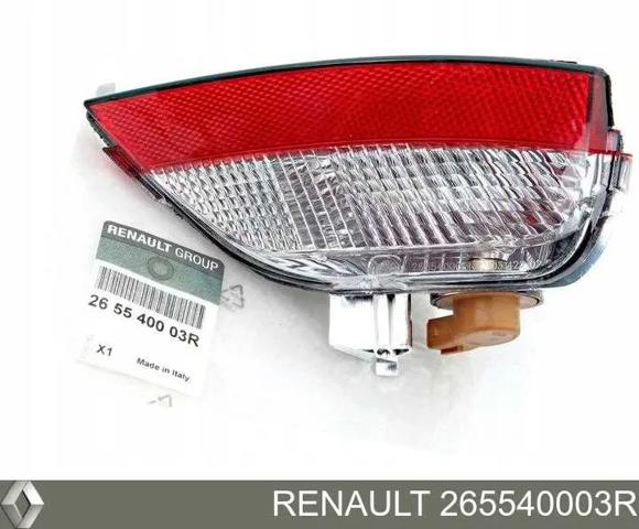 Противотуманнка задняя, правая 265540003R RENAULT