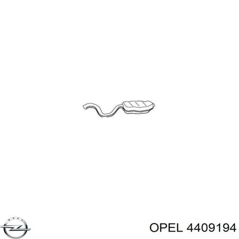 Труба приемная глушителя 4409194 OPEL
