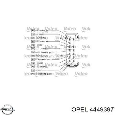 Подрулевой переключатель левый 4449397 OPEL