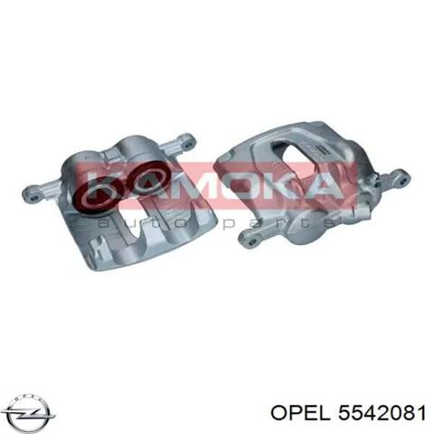 Суппорт тормозной, передний, правый 5542081 OPEL