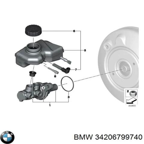 Щиток тормозного диска заднего 34206799740 BMW