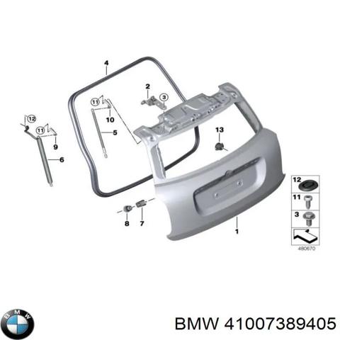 Крепление крышки багажника 41007389405 BMW