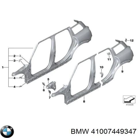 Крыло заднее левое 41007449347 BMW