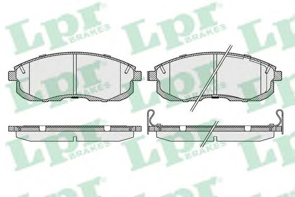Колодки 05P090 LPR