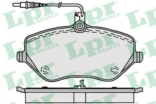 Колодки тормозные 05P1202 LPR