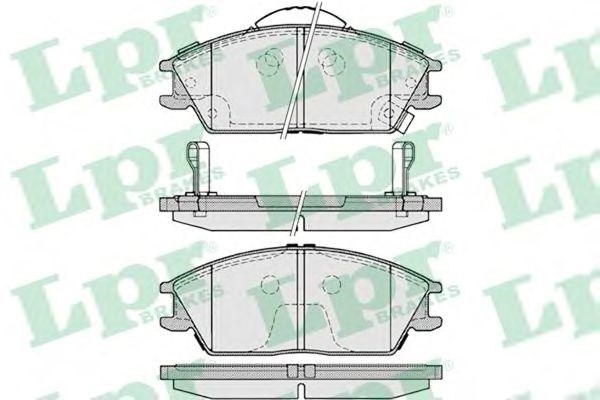 Колодки тормозные дисковые комплект 05P1222 LPR