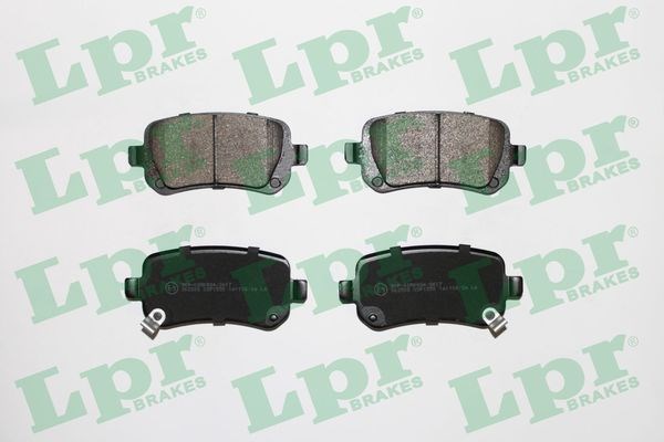 Колодки тормозные задние, дисковые 05P1550 LPR