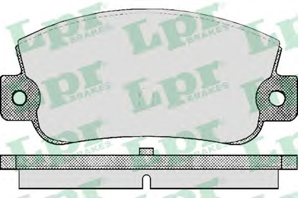 05p410  lpr - гальмівні колодки до дисків (r, s) LPR05P410