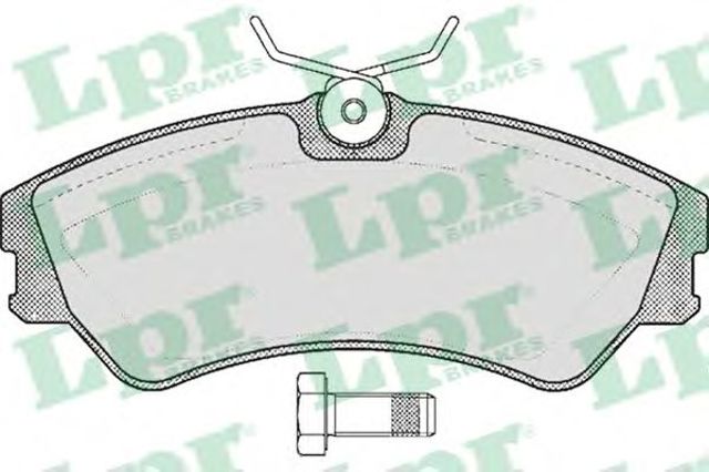 Колодки тормозные передние дисковые 05P439 LPR