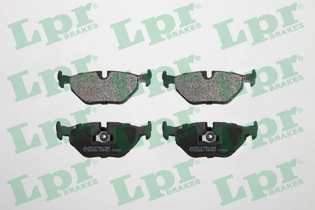 Колодки тормозные задние, дисковые 05P463 LPR