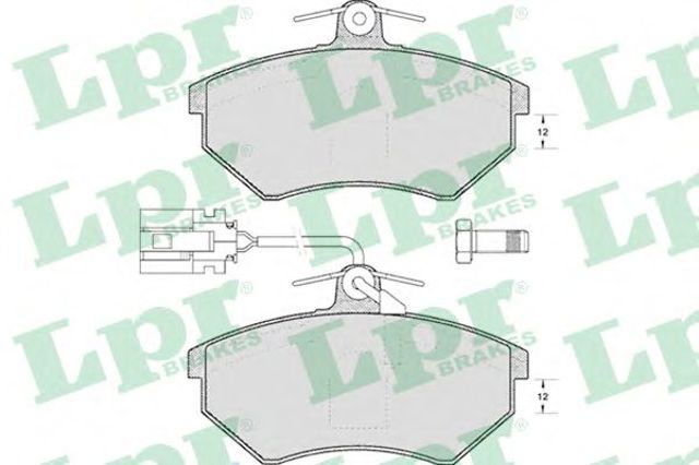 Передние тормозные колодки 05P495 LPR