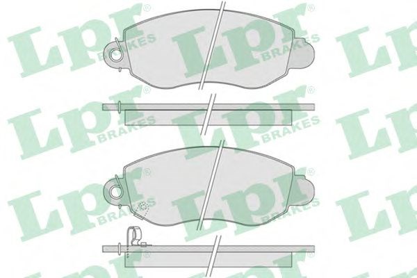 Колодки тормозные передние дисковые 05P775 LPR