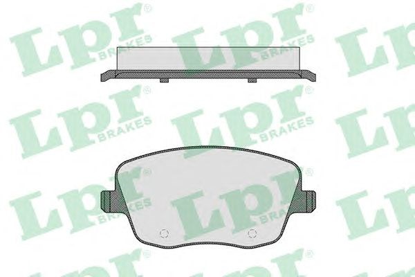 Тормозные колодки 05P817 LPR