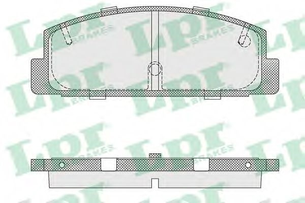 Задние дисковые колодки 05P876 LPR