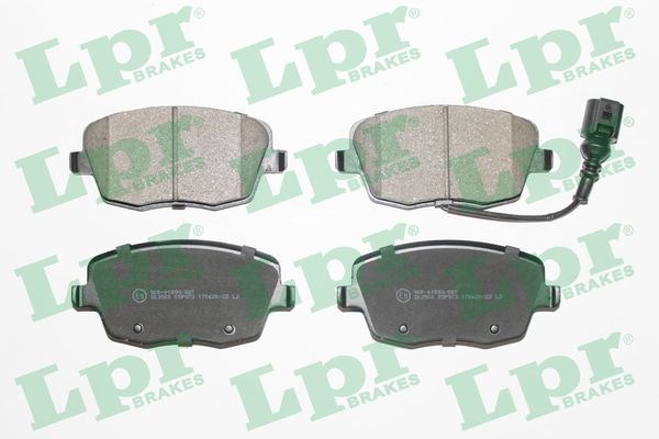 Колодки тормозные передние дисковые 05P973 LPR