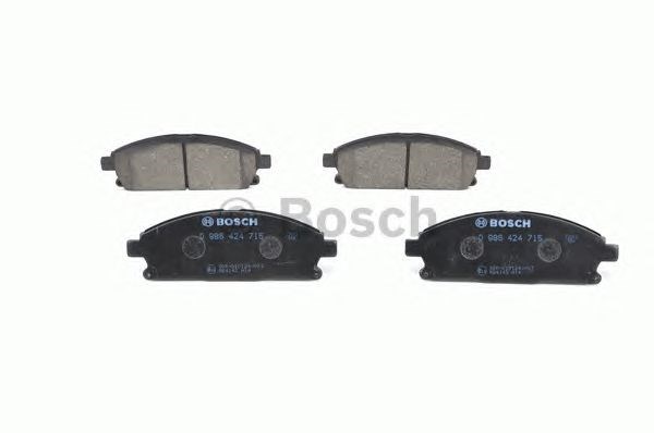 Колодки тормозные дисковые комплект 0986424715 BOSCH