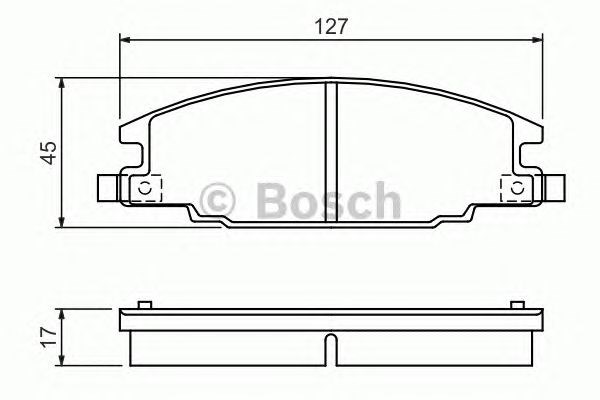 Тормозные колодки 0986460960 BOSCH