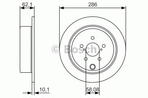 0986479A10 BOSCH Диск тормозной задний купить в Полтава