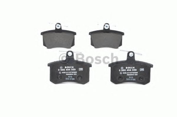 Колодки тормозные дисковые комплект 0986494059 BOSCH