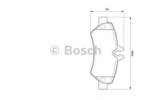 0986494123 BOSCH Колодки тормозные задние дисковые купить в Черкассы