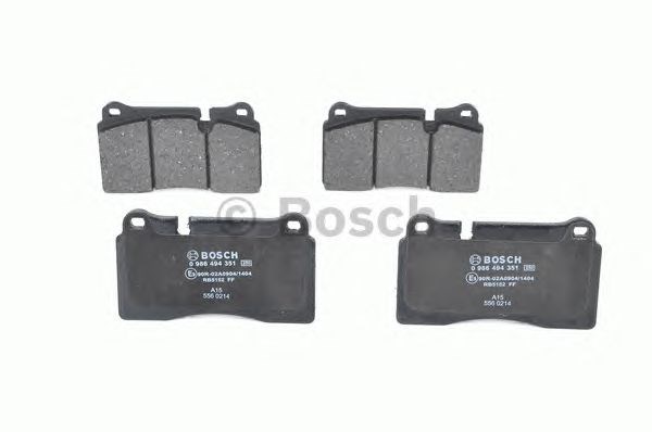 Колодки передние 0986494351 BOSCH