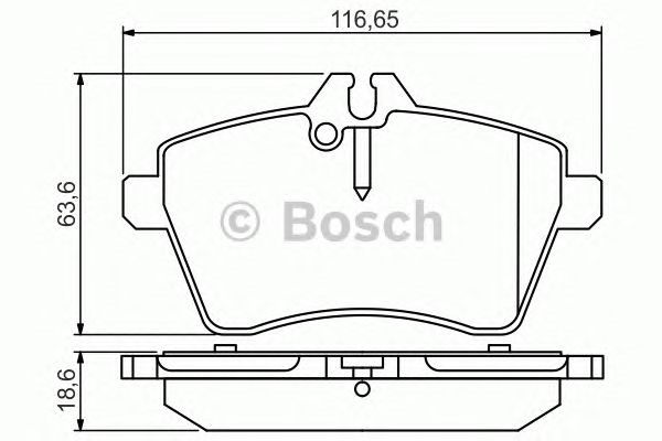 Колодки передние 0986495273 BOSCH