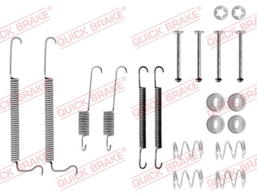 105-0629 quick brake комплект пружинок колодок ручника opel vectra a/ascona c 1.3-2.0i 81-92 (opel) 105-0629
