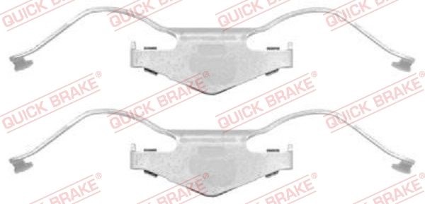 109-1297 quick brake планка супорта (переднього) прижимна (к-кт) opel vectra c 1.6-2.2dti 02- (ate) 109-1297