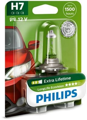 12972llecob1 (philips) h7 longlife ecovision 12v 55w px26d blst. 1 pc. 12972LLECOB1
