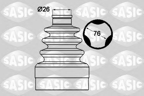 1904019   sasic - пильовик привідного валу SAS1904019