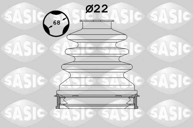 1904027   sasic - пильовик привідного валу SAS1904027