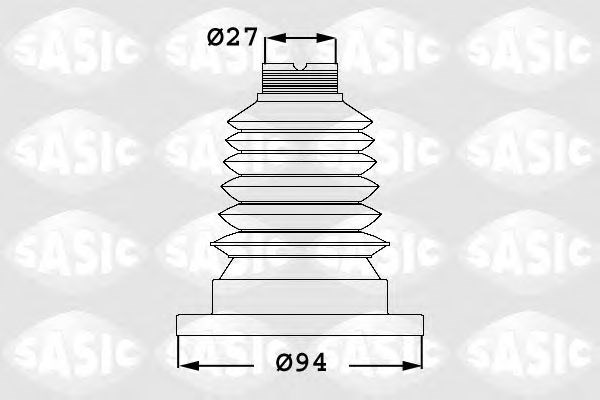 1906001   sasic - пильовик привідного валу SAS1906001