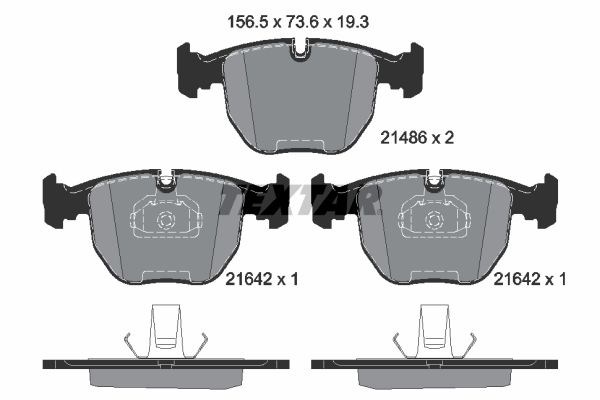 Колодки передние 2148602 TEXTAR